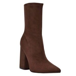 Marc Fisher Larry Suede Heeled Boot Size 8 New